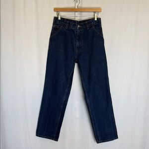 Brandy Melville John Galt Blue Denim Baggy Carpenter Jeans Size S Dark Wash